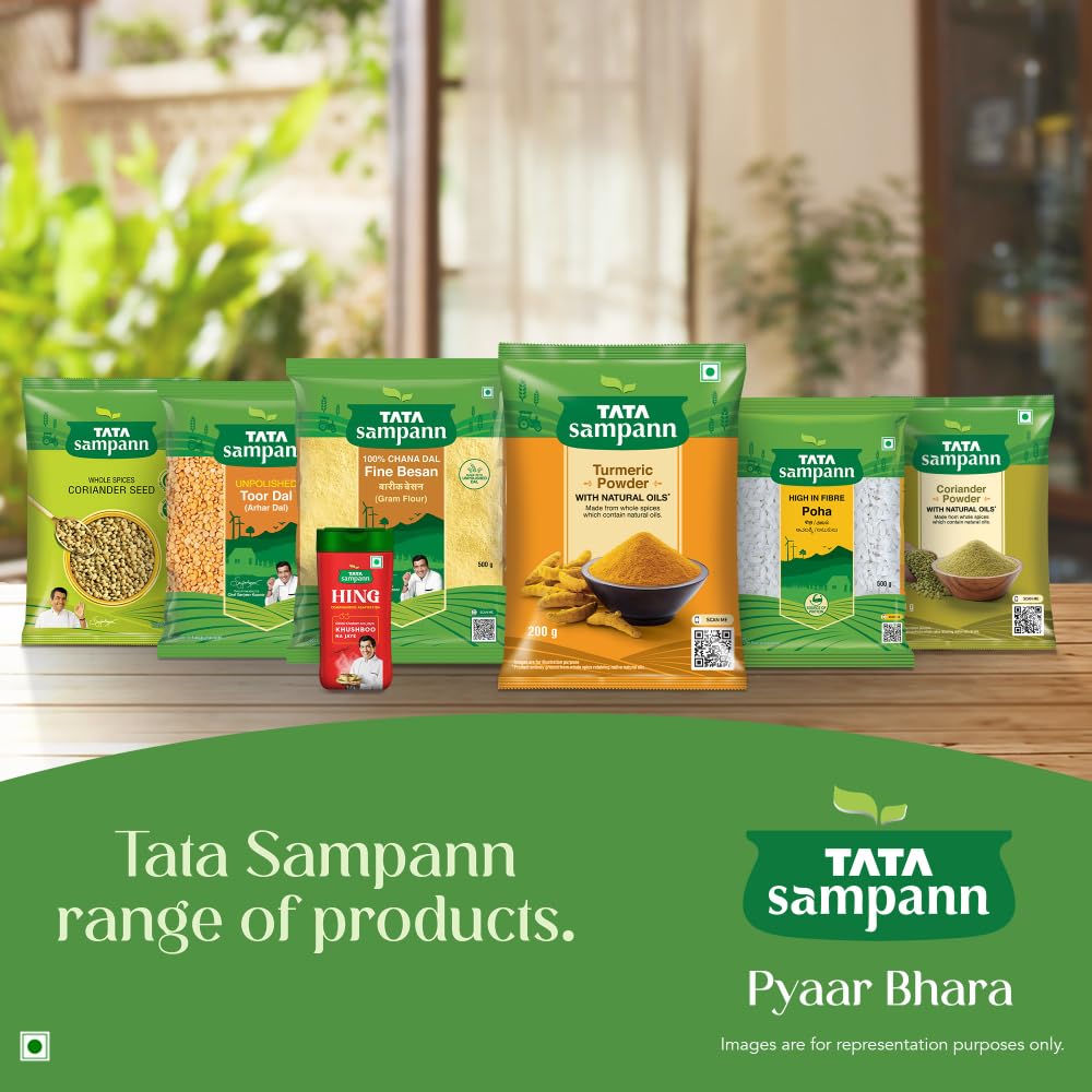 Tata Sampann Turmeric Powder With Natural Oils 200g Pack | Aromatic Haldi Spice For Cooking, Curries, Soups & Smoothies