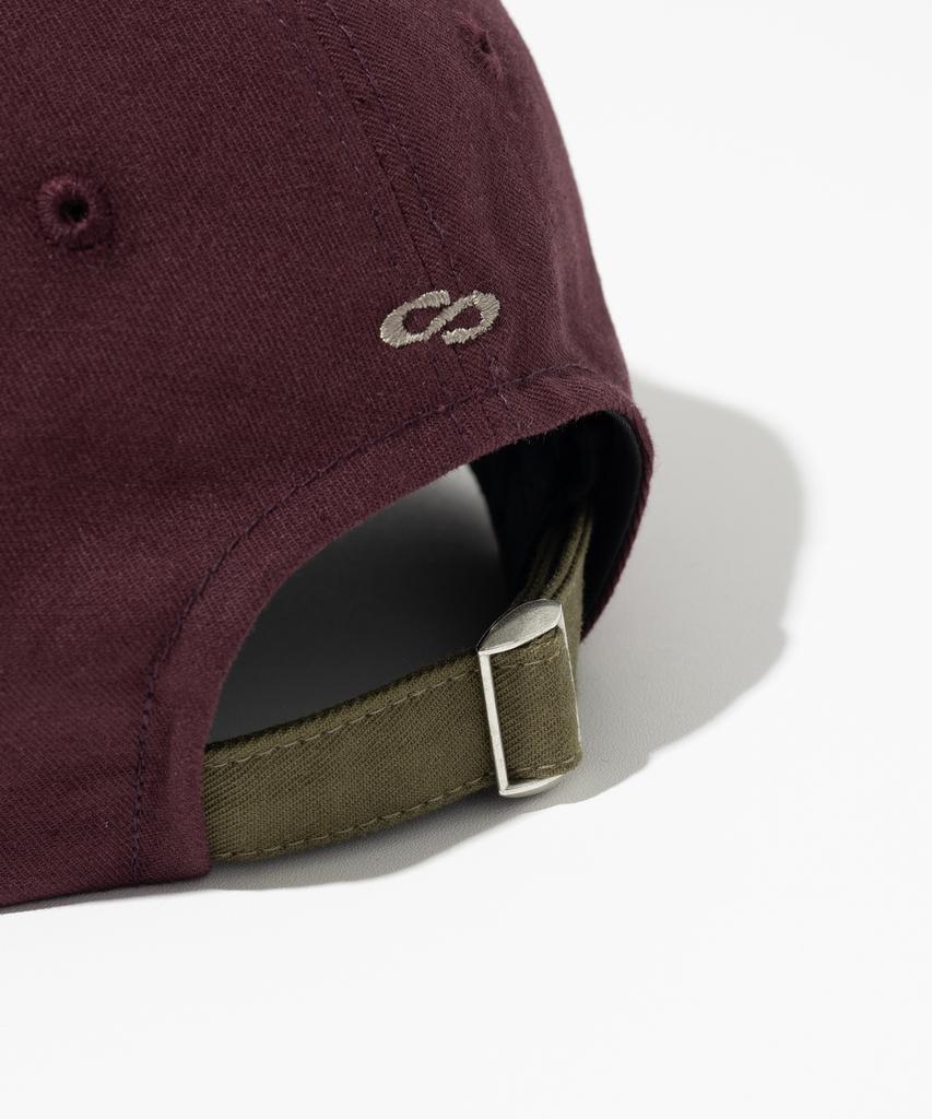 MILLO ARCHIVE Arabic Two-Tone Ball Cap [Wine]