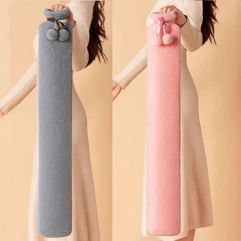 Long Hot Water Bottle for Winter, Specifically for Warming Beds and Blankets, Refillable with Water, Extended Length Hot Compress Warm Water Bag