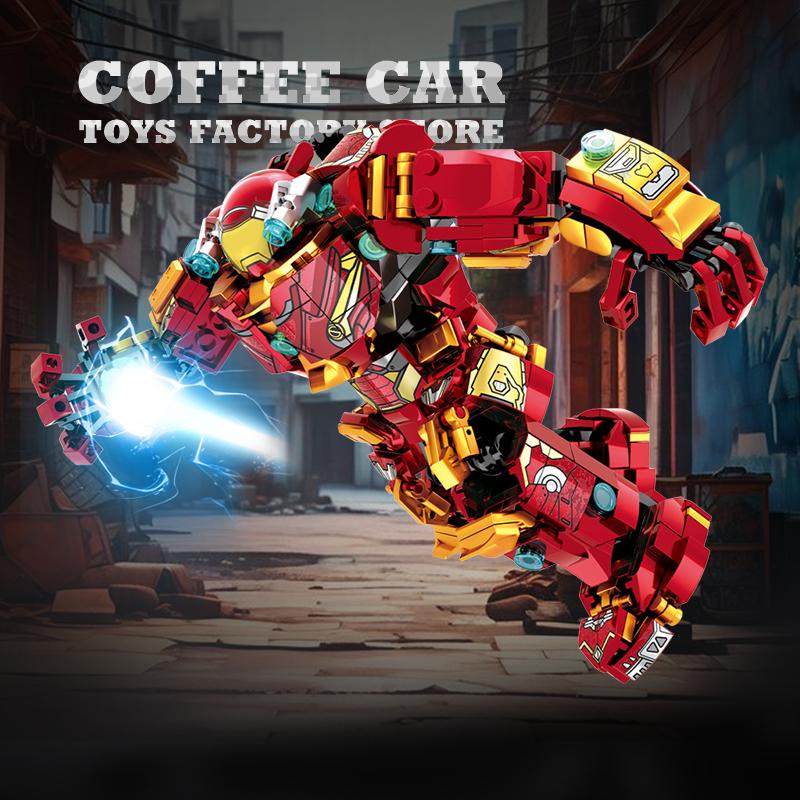 Non-Toxic Giant Robot Combat Armor Building Blocks Diy Kit Mecha Hero Moc Bricks 3D Model Action Figures Toy Adult Children Birthday Gifts