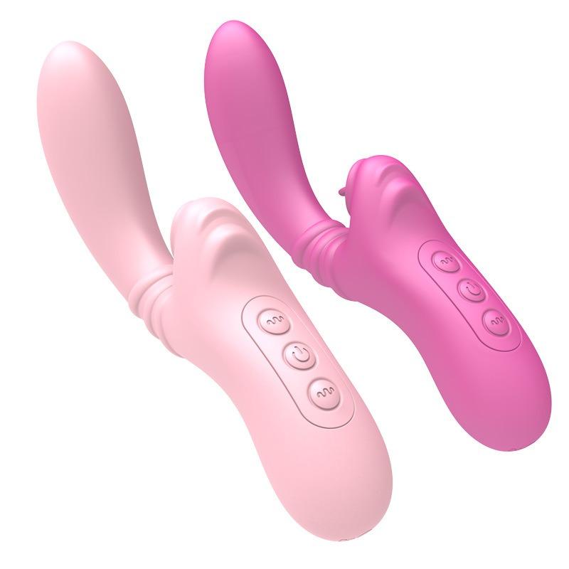 Rhythmic Tongue Licking Slapping Vibrator Female Rechargeable Masturbator Vibrator Adult Erotic Sex Products