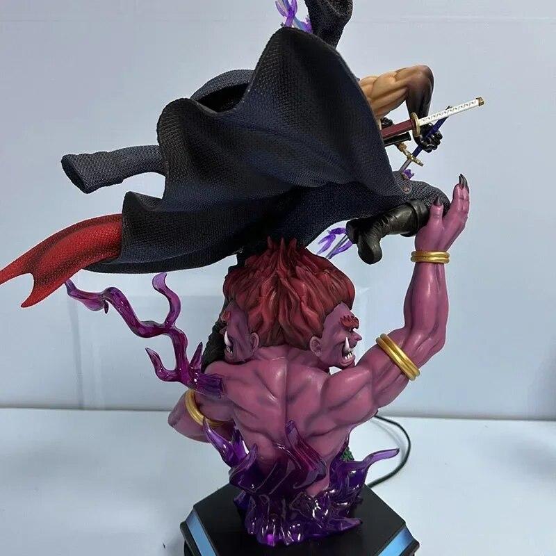 Anime Figure Roronoa Zoro Action Figures Three Thousand Worlds Double Headed PVC Model Collection Ornamen Toys