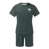 Men‘s Two-Piece Outfits Summer Casual Muscle Short Sleeve Tee Shirts And Classic Fit Sport Shorts Set Tracksuit