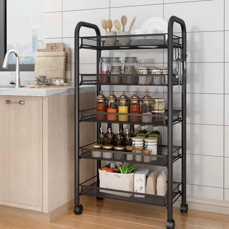 Movable Multi-Layer Storage Cart
