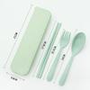 Convenient Travel Dinnerware Fork Spoon Chopsticks Flatware With Portable Cutlery Box Student Worker Tableware Set