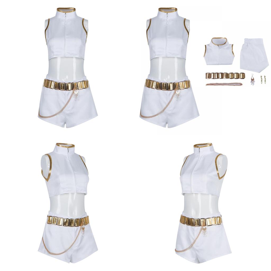 Kpop Demon Hunters Cosplay Costume For Women With Polyester Fabric For Halloween And Stage Performances