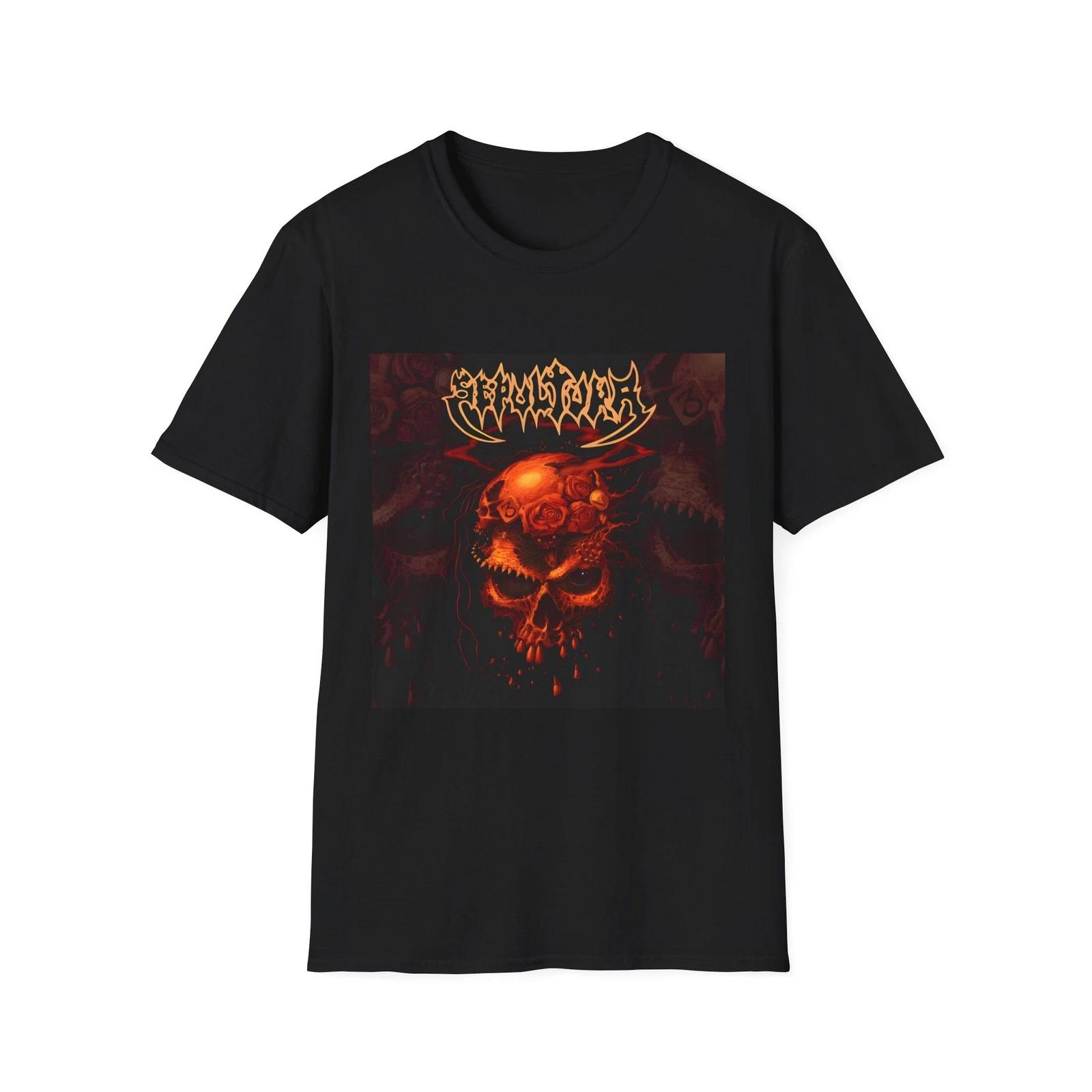 Sepultura Gothic Skull Graphic T-Shirt | Unisex Tee | Alternative Fashion S