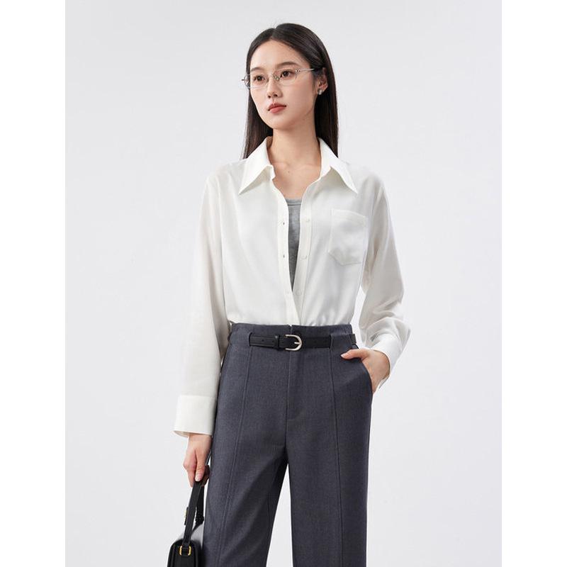 Rongtai Women's Lightweight Non-Iron Cloud-Like Shirt – Spring 2026 Versatile Commuter Top