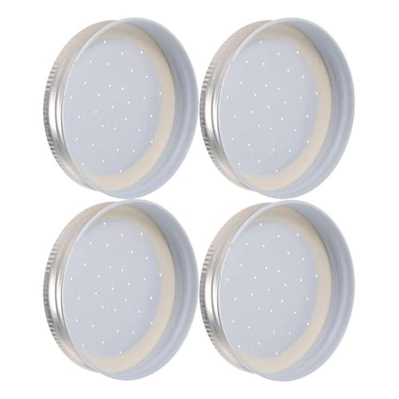 Entrance Feeders Perforated Metal Mason Jar Lids Beehive Waterer Honey Canning Feeder Beekeeping Supplies Durable