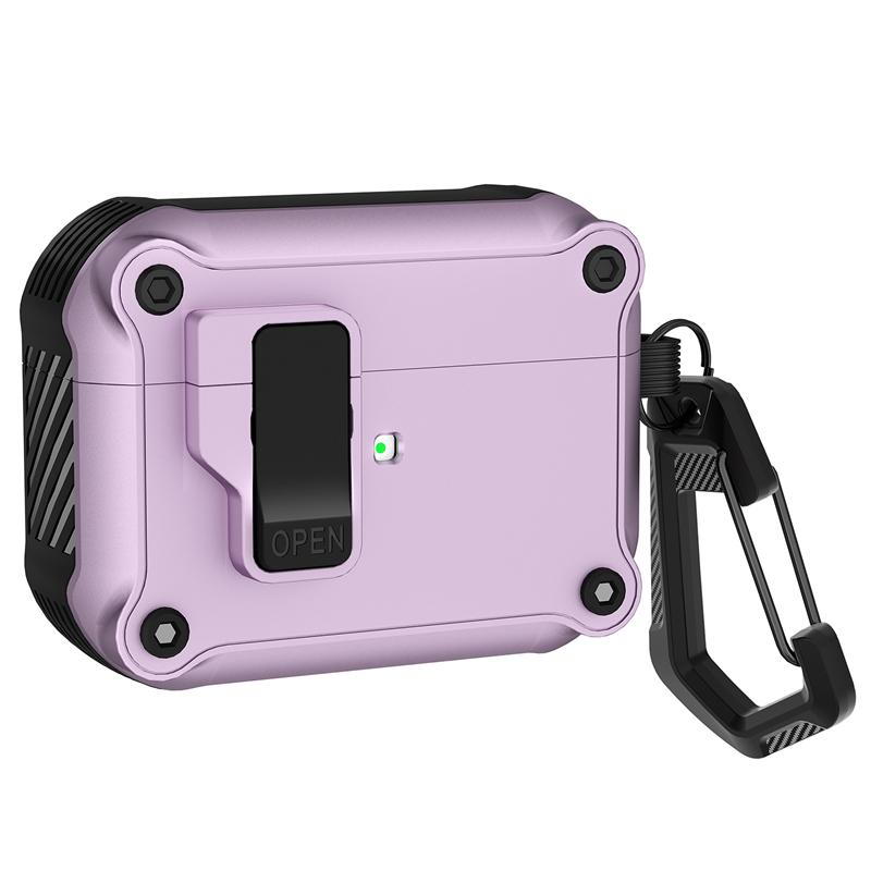 Automatic Pop-up Shockproof Hard Earphone Case for Airpods 4 2024 3 1 Pro 2 Pro2 Headphone Cover for Air Pods 4 Gen with Hook