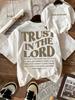 Womens Graphic Tshirt Trust In The Lord Print Tshirt Womens Harajuku Short Sleeve Clothing Street Tops Aesthetic Clothes