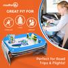 ModFamily Car Child Child Seat Car Back Seat Travel Lap Ages Table, Tray, Table, In-Car Table, Desk, Tray, Blue/Gray, 3+