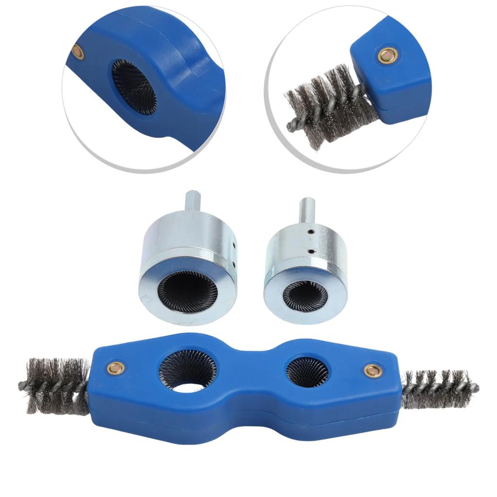 Abrasive Tool 4-in-1 Battery Brush Copper Pipe Cleaner Automotive Applications Efficient Cleaning Hexagonal Handle