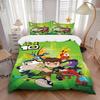 3pcs Bedding Set Ben10 Aliens Includes 1 Comforter + 2 Pillowcases, Without Pillow Inserts, Soft Comfortable,a0909226