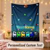 Custom Personalized Tapestry,Among Us Print Custom Name Text Wall Art Hanging for Bedroom