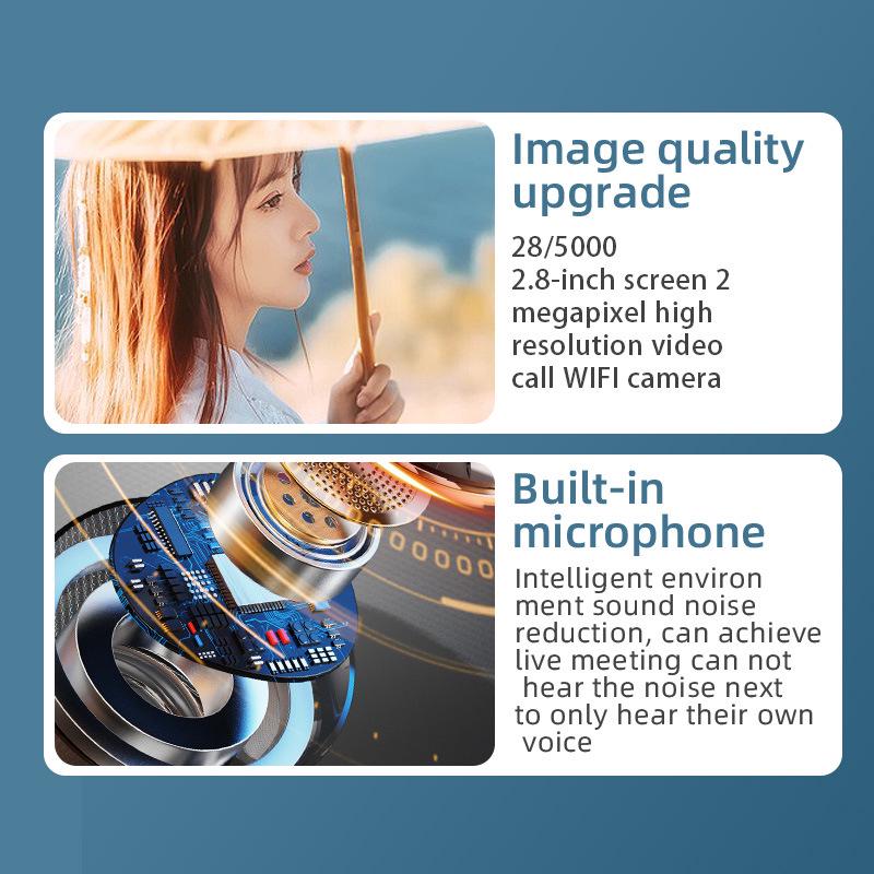 ICsee WiFi Surveillance Camera: Indoor Baby Monitor with One-Key Call and Two-Way Video