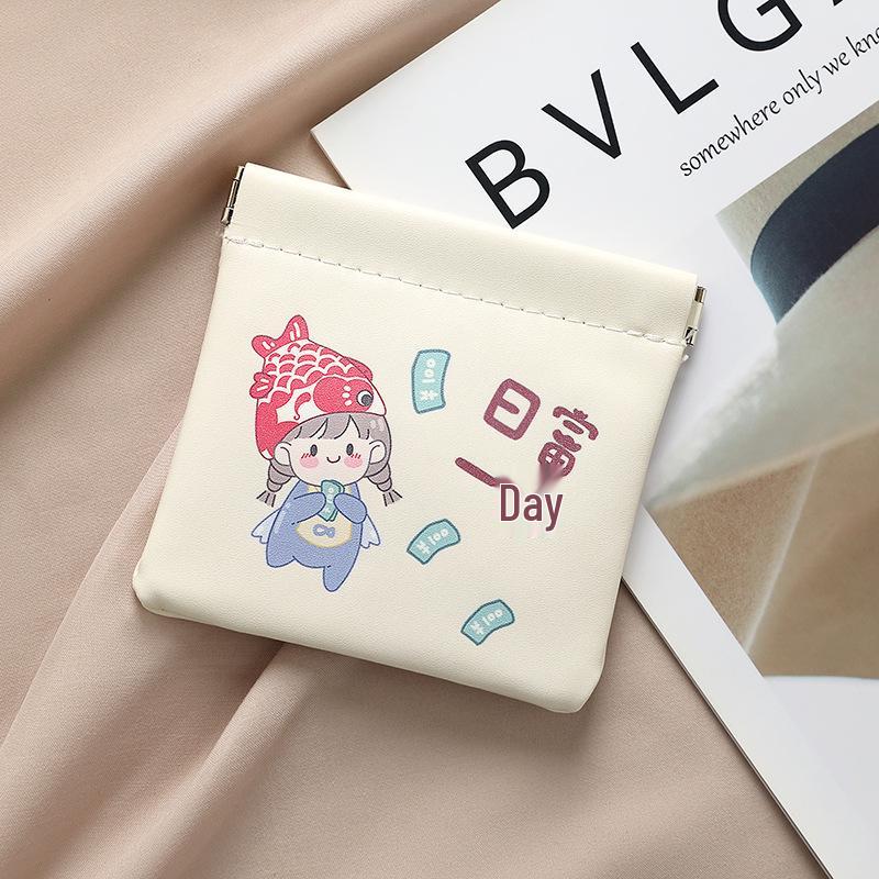 

Милая портативная сумка для хранения помады с клапаном – маленькая женская косметичка с внутренними карманами