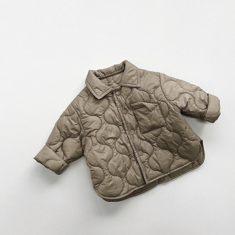 

Хлопковая куртка в корейском стиле для малышей - Зимняя коллекция 2025 100 cm хаки