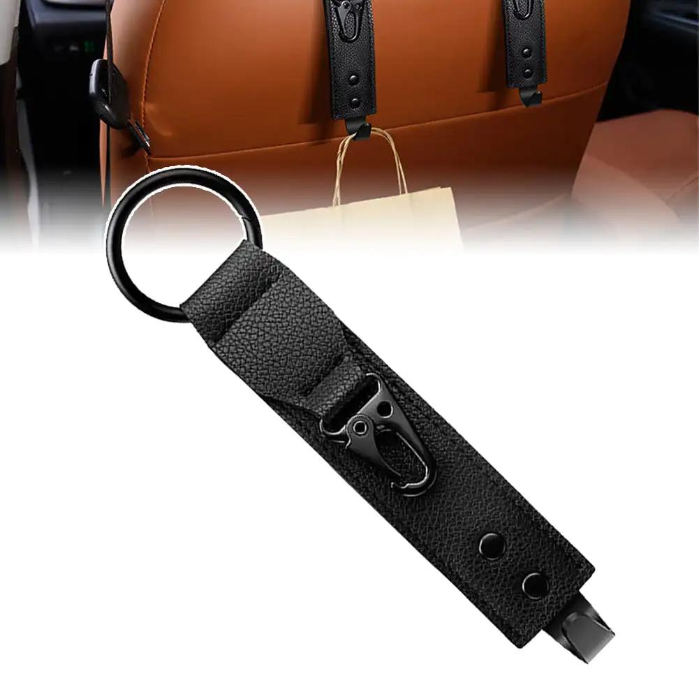 Cârlige din piele PU pentru depozitare auto, clipuri, tetiera scaunului din față, organizator, suport auto, fixare, cârlige, accesorii interioare auto