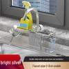 Space Aluminum Sink Organizer: Kitchen Faucet Rack & Sponge Drain Basket