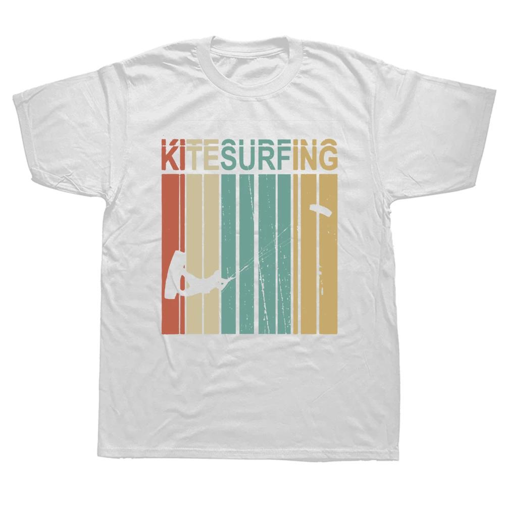 Funny Ocean Kitesurfing Kiteboarding Flysurfing Kite T Shirts Streetwear Short Sleeve Birthday Gifts Summer Style T-shirt Men
