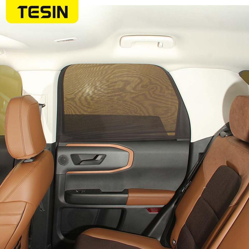 TESIN Car Sun Visor Window Sunshade Prevent Insect Net For Ford Bronco/Bronco Sport  2022 For Jeep TJ JK JL JT