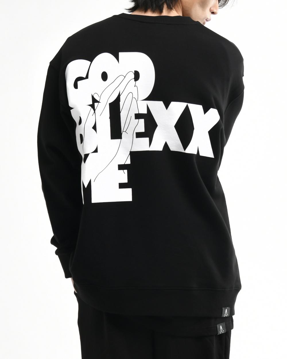 Худи Black Smith Godblexxme Оверсайз Черное