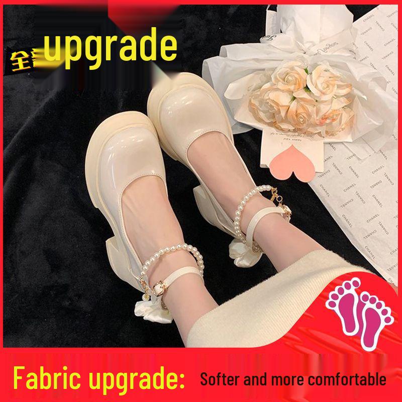 Baotou Women's 2025 Fairy Style High-Heeled Mary Jane Sandals for Summer.