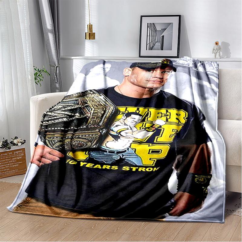 Wrestling entertainment John Felix Anthony Cena blanket Soft and warm flannel throw blanket Picnic blankets for beds Decoration
