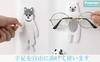 Haken Clip Halter für Kabel und Kopfhörer Flexibel und Biegsam Praktisches Gadget Niedliche Tierdesigns Polar Set mit 4 [Fumemo] Wandmontiert - -