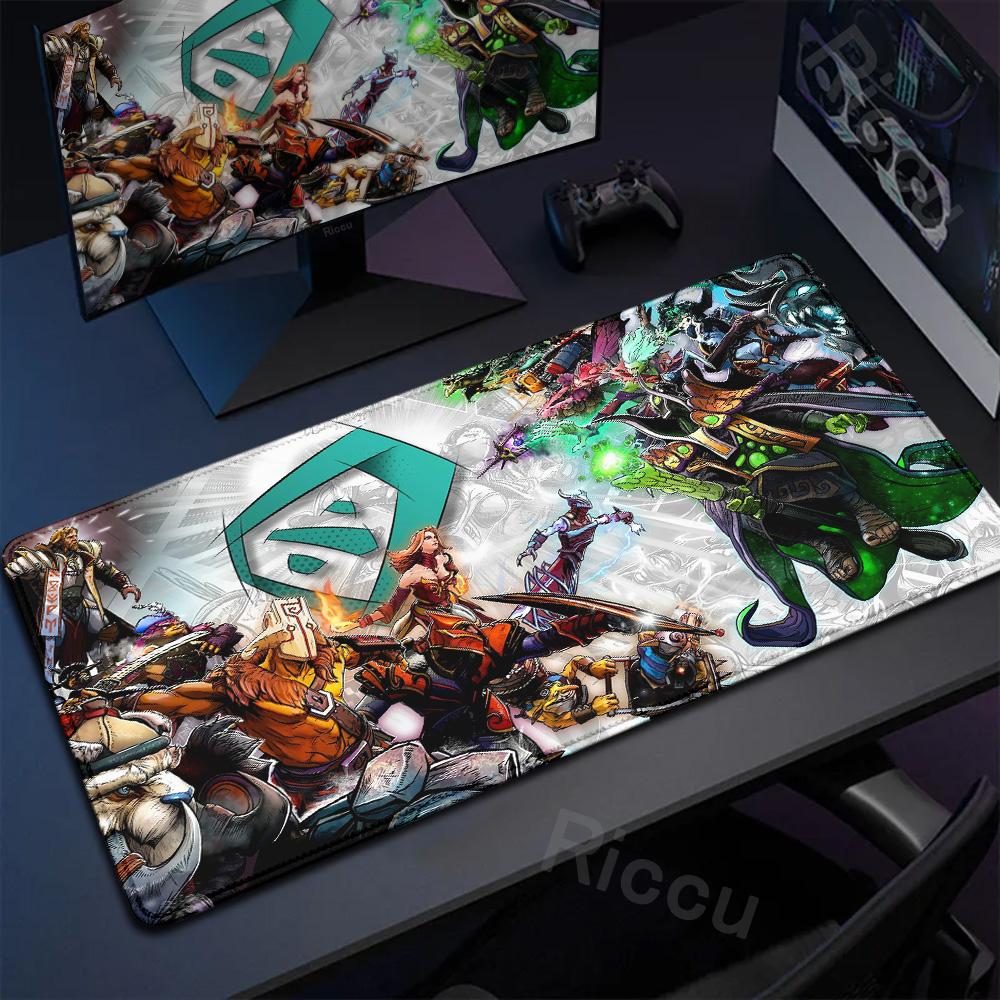 Anime Mauspads DOTA 2 Gummi Teppich Computerspiel Zubehör Groß Rutschfest Tapis De Souris Mauspads Schreibtischunterlage Schreibtischschutz