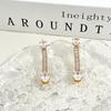 Manufacturer'S Supply Is Fashionable, Water Droplets Full Of Diamonds, Earrings, Simple And Versatile Earrings, In Stock.