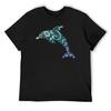 Dolphin Tribal Blue Marine T-Shirt Topping Plus Sizes Funny T-shirts Mens T Shirts