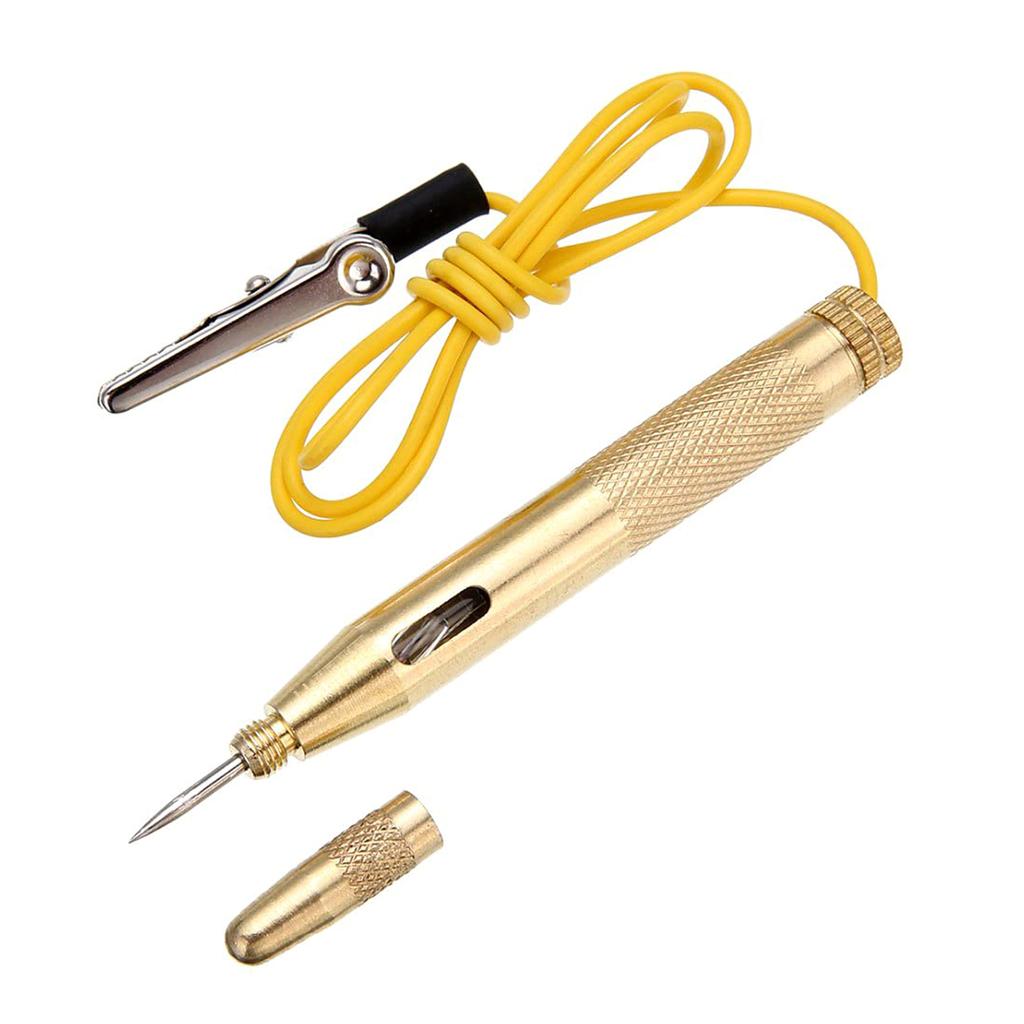 Heavy Duty Automobile Circuit Tester 6-24V Test Light with Alligator Clip Circuit Voltage Tester for Car Motorcycles