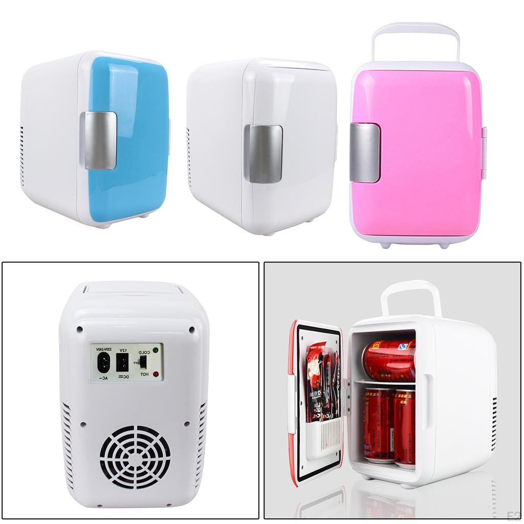 Kompaktowa, przenośna lodówka z podgrzewaczem do podróży — zasilana prądem zmiennym/prądem stałym