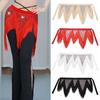Sequins Belly Dance Hip Scarf Adjustable Waist Chain Fashion Triangular Hip Scarf  Women