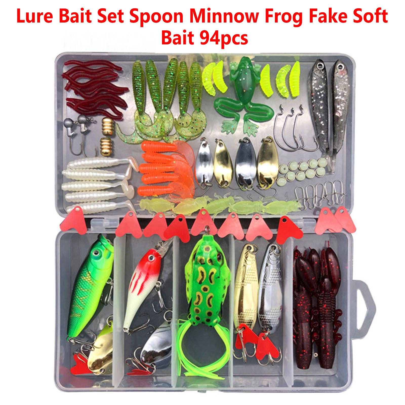 Makšķerēšanas mānekļu komplekts Minnow Frog Spoon