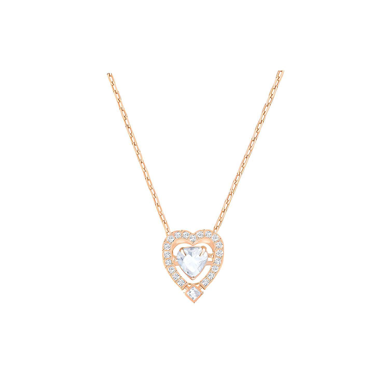 Swarovski Sparkling Dance Heart Shaped Crystal Necklace Women necklace 5284188 White