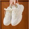 Anta Gravity Trendy Versatile Wear-Resistant Height-Increasing Low-Top Casual Shoes Women sneakers White Gray 922418854-9