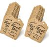 Thank You Hang Tag DIY Handmade Thank You Hang Tag Holiday Gift Hanging Card Label Party Wedding Decoration 100 Pcs/pack