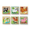 Melissa & Doug Wooden Animal Cube Puzzle, 16 Pieces, 775 Pieces, Authentic