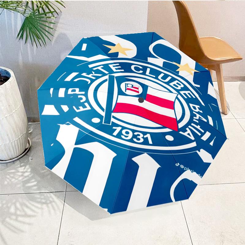 Fc Crest Design Printed Automatic Umbrella, 8-Frame for Travel, camping, Casual Umbrella, Essential Gift for for family and friends