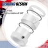 8Pcs 360 Rotating Anti-Wrap Flag Pole Rings with Bearings for 0.76-1.0In Poles hwyC