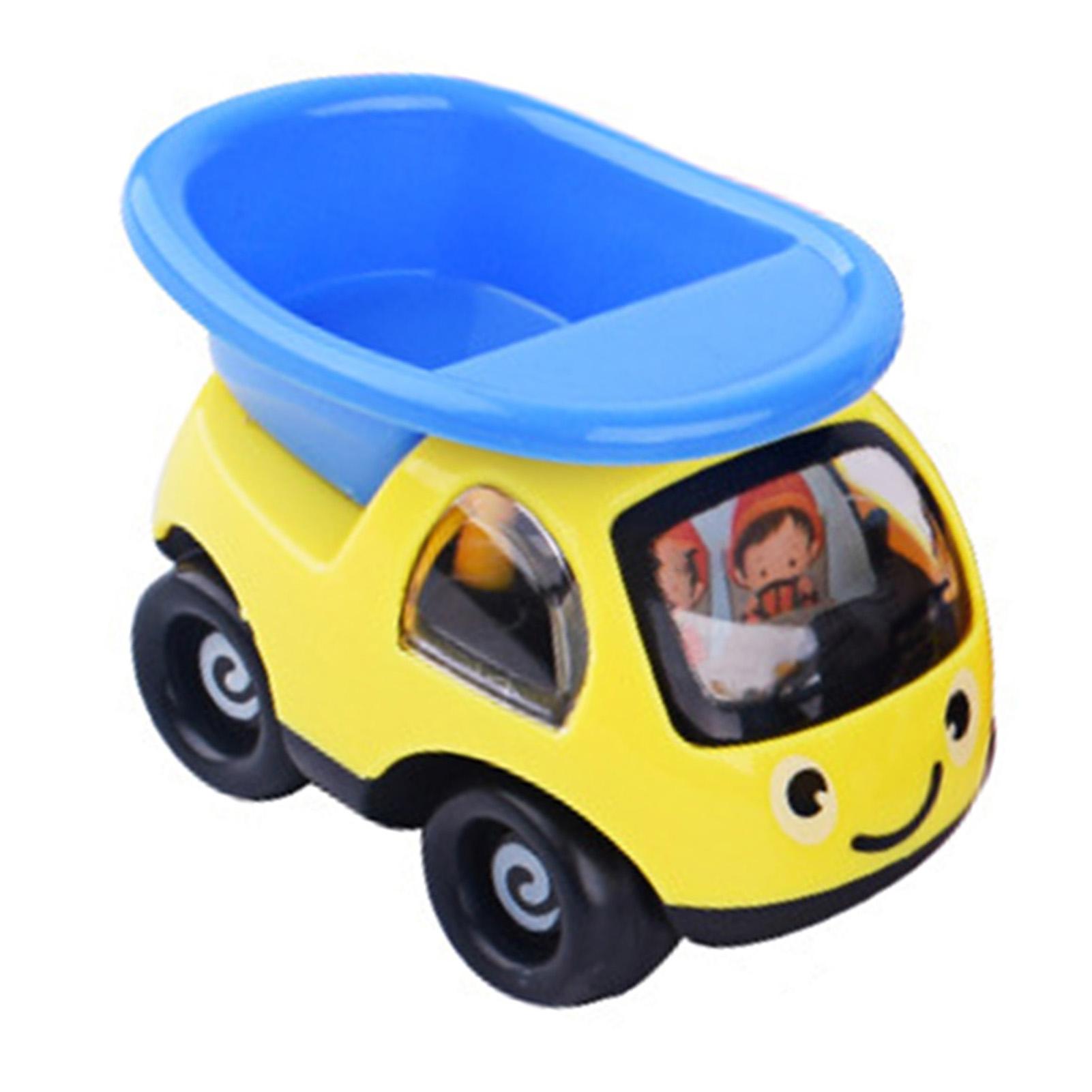 

Pull Back Construction Car Miniature Portable Educational Cute Friction Powered Engineering Vehicle for Kids Toddlers