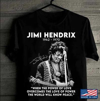 Camiseta Jimi Hendrix When The Power Of Love talla S-5XL
