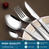 Cross-Border Cutlery Set: Knife, Fork, Soup Spoon, Dessert Spoon for Household, Hotel, or Restaurant Use.