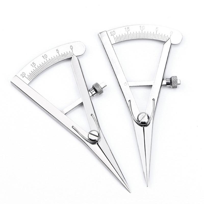 1 Stück Doppellid-Chirurgisches Instrument Vergrabener Faden-Positionierer Designer Ophthalmologie Zirkel Lineal Messwerkzeug Make-up-Werkzeug