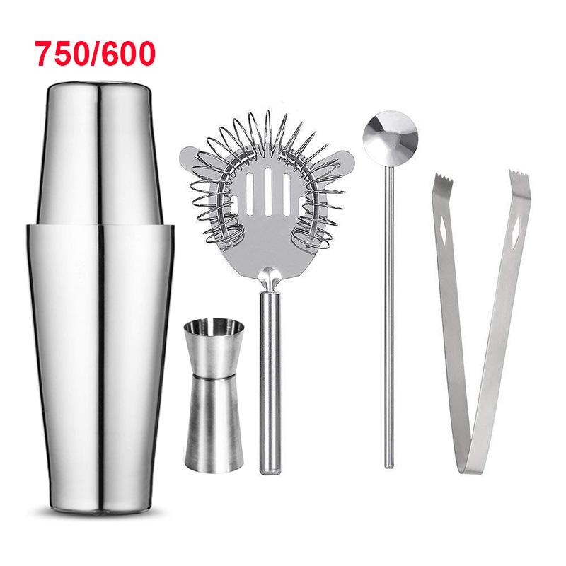 1/6/9/11pcs Boston Shaker Professional Stainless Steel Bartender Wine Cup Cocktail Mixer Martini Cocktail Shaker Bar Set 5
