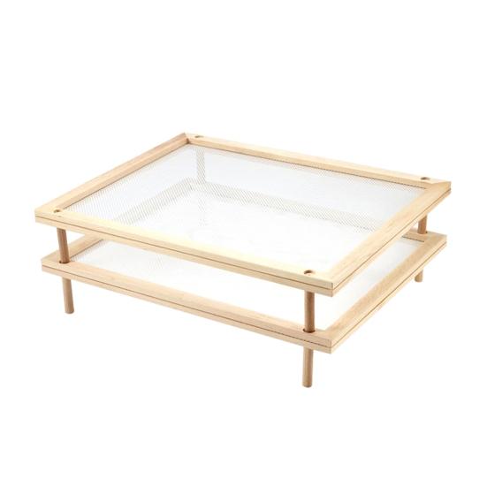 Food Drying Rack Stackable Multi-Tier Drying Rack Framed Mesh Pasta Drying Rack for Quick Air Drying Fruits Vegetables Herbs