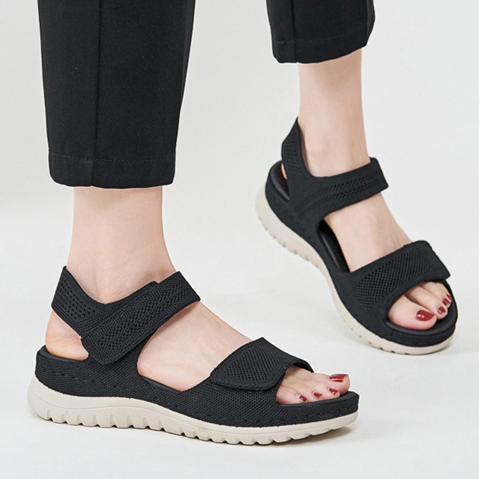 

Women Sandals Bohemian Style Summer Shoes Sports And Leisure Sandals Hollow Beach Thick Bottom Zapatos Para Damas En Oferta 38 чёрный